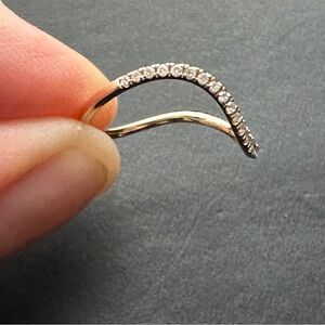 Mejuri  Dôme Figure Pavé Diamond Stacker Ring